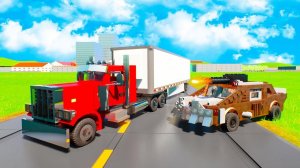 БАНДИТ ПЕРЕКРЫЛ МНЕ ДОРОГУ! ПЕРЕВОЗКА ОПАСНОГО ЛЕГО ГРУЗА В БРИК РИГС (Brick Rigs)