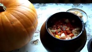 Блюда из русской печи: мясо в тыкве