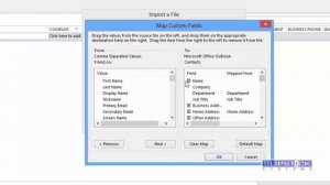 Import CSV file into Outlook Contacts