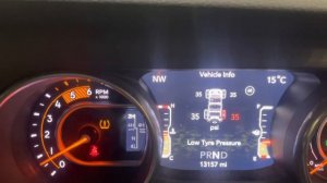 Jeep Wrangler TPMS Warning Light Reset 2017-2020