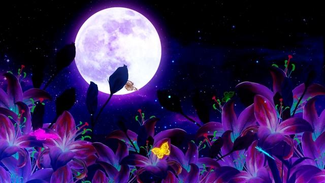 Peaceful Night ? Calm Magic Sleep Music | Deep Sleeping 528Hz | Healing Meditation Music смотреть онлайн