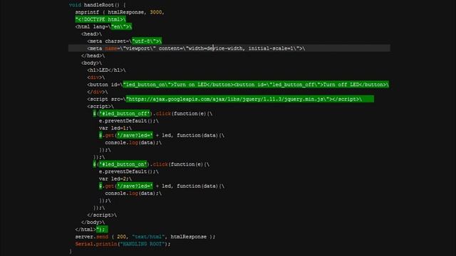 ESP8266/ESP32: Веб-сервер. HTML. Управление из браузера. Кнопки, светодиоды, датчики и т.д.