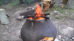 Печка из чугунка