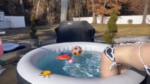 Pool time with spoopykitt