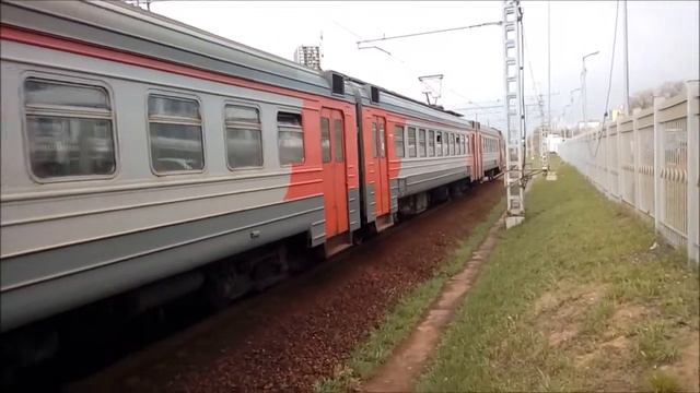 ЭД4М-0172 сообщением "Москва (Курский вокзал) — Фрязево", станция Нижегородская. смотреть онлайн