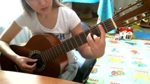 На улице дождик, Кадышева - разбор на гитаре, три аккорда, Am  Dm E