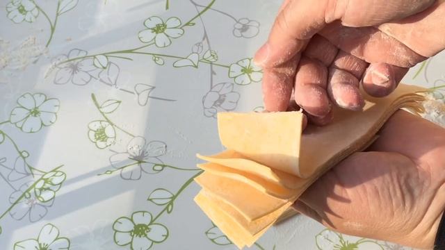 Готовим у Каси / Простой рецепт домашней лапши на желтках Итальянская паста Домашняя лапша