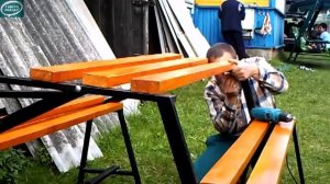 Лёха & скамейка трансформер своими руками , часть 5