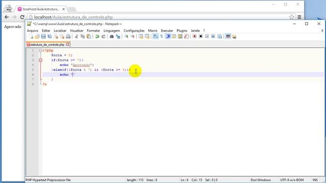 Como usar estruturas de controle if, else e elseif no PHP смотреть онлайн