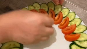 Овощной букет без заморочек.Быстро и красиво.Интересная овощная нарезка.