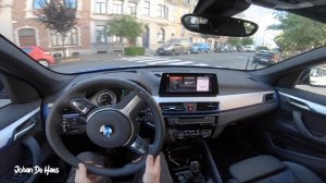 2019 BMW X1 sDrive18i 140 HP POV TEST DRIVE