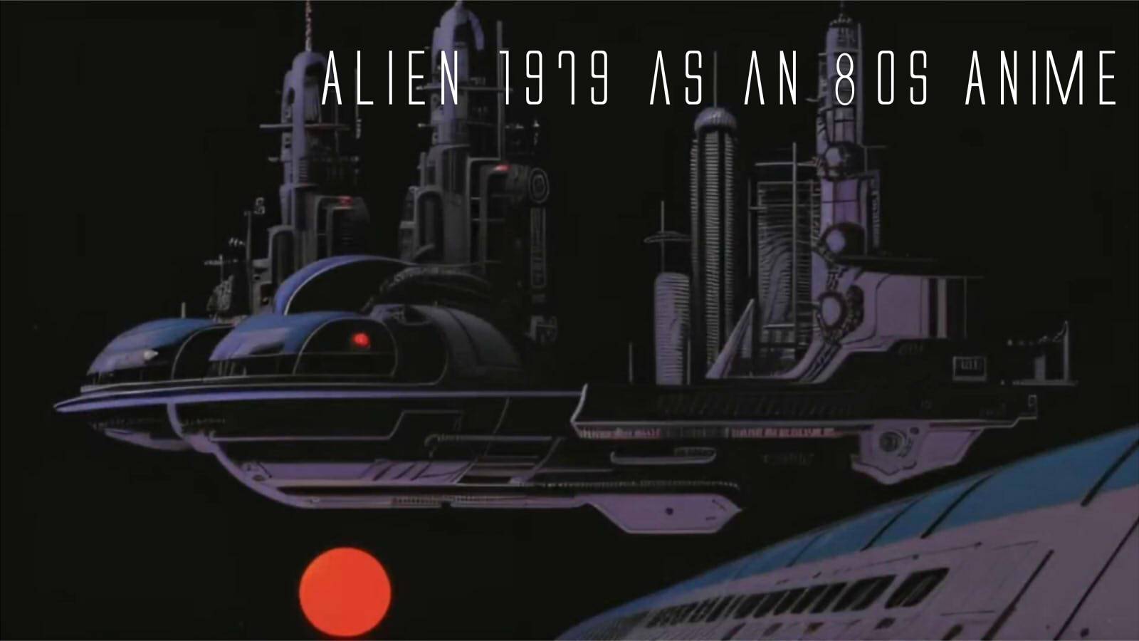 Alien 1979 as an 80s Anime