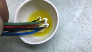 Как быстро избавиться от окиси медных жил для пайки или зажимов ,  быстро - эффективно!