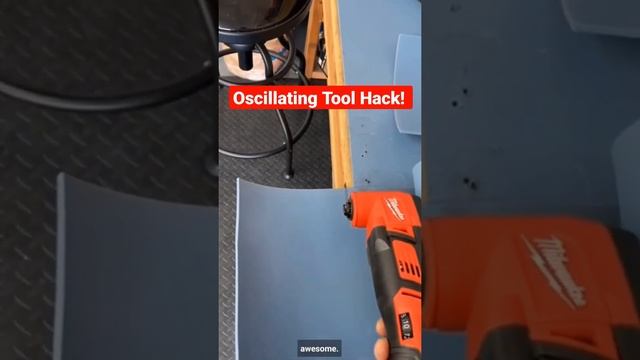 Oscillating Tool Hack! #milwaukeetools