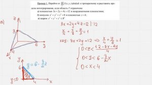 Пределы интегрирования в тройном интеграле