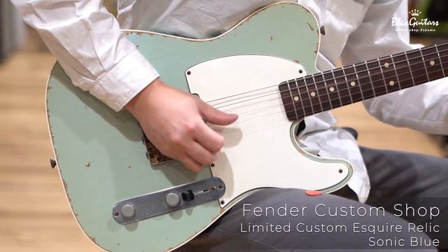 Blue Guitars - Fender Custom Shop / Limited Custom Esquire Relic - Sonic Blue смотреть онлайн