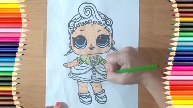 раскраска лол в салатово розовом плятье смотреть онлайн