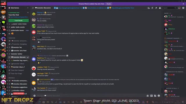 Town Star: LIVE AMA 23 June 2023 смотреть онлайн