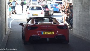 Ferrari 488 GTB (Akrapovic) - Start Up, Accelerations, Revs and Powerslides in the rain!!