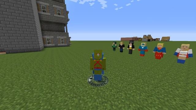 Бэтмен в майнкрафт.Обзор мода  Project Superhuman #1. смотреть онлайн