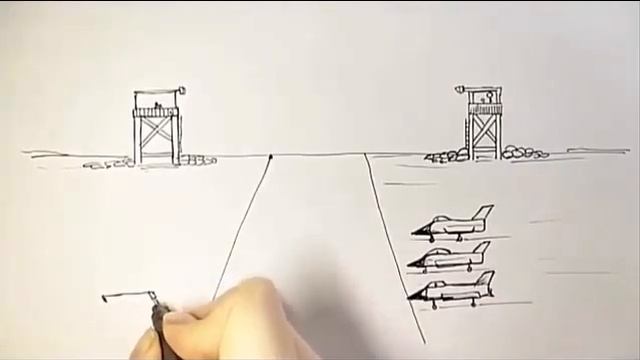 Как нарисовать Военную Базу/Уроки пошагового рисования для начинающих смотреть онлайн