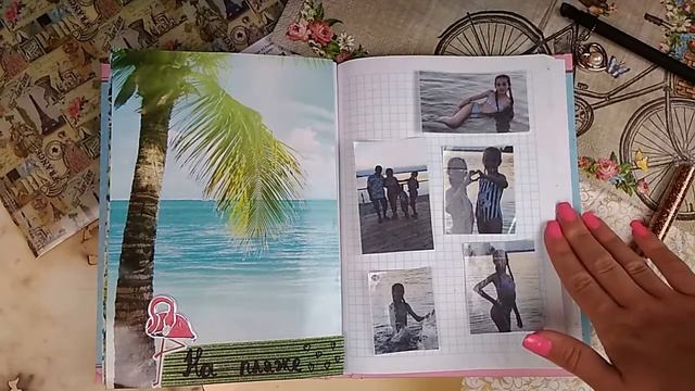 ПЛЯЖНЫЙ РАЗВОРОТ!!! Летние идеи для личного дневника, смэшбука и т. д. смотреть онлайн