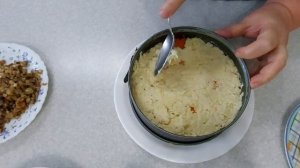 Салат с печенью и грибами