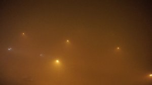 Туман в Некрасовке. Видимость ~20 метров. 20 ноября 2014 года
