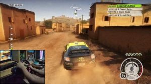 DiRT-2 [Morocco:- Scott Rally] Gameplay + THRUSTMASTER Steering Wheel (Ferrari Red Legend Edition)