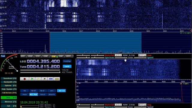радиосигнал на 4.215МГц, что за радиомаяк?  SDR