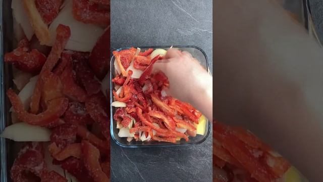 Potato casserole in a tomato sweet sauce / Картофельная запеканка в томатной сладкой заливке #short