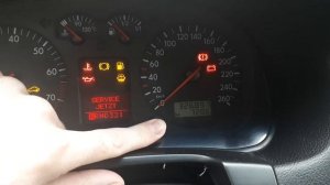 Как убрать надпись service jetzt на фольксваген Бора