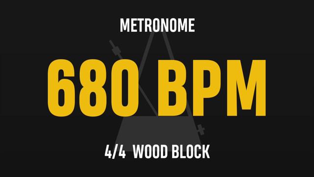 680 BPM 4/4 - Best Metronome (Sound : Wood block) смотреть онлайн