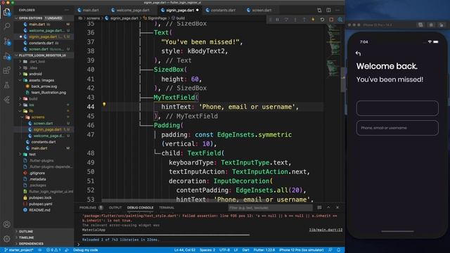 Login & Register Page Ui Design Tutorial Flutter | Speed Code смотреть онлайн