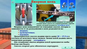 ЯКОРНАЯ ЦЕПЬ  / РАЗДЕЛ: «ПОСТАНОВКА НА ЯКОРЬ»
