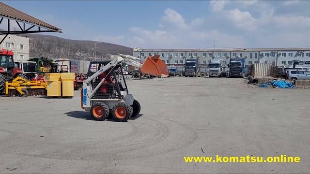 Японский фронтальный ковшовый погрузчик TCM BOBCAT 343. Тел. 8-914-792-77-71 смотреть онлайн