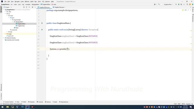 Java Singleton Design pattern with ENUM | Java Programming