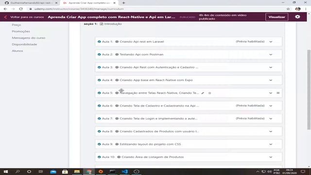 Back-end em Node-js|Curso na Udemy de React Native|ApiPHP e Nodejs смотреть онлайн