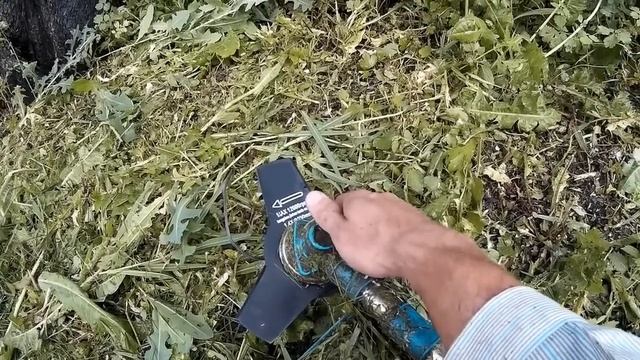 Как косить жесткую траву бензокосой - лайфхак