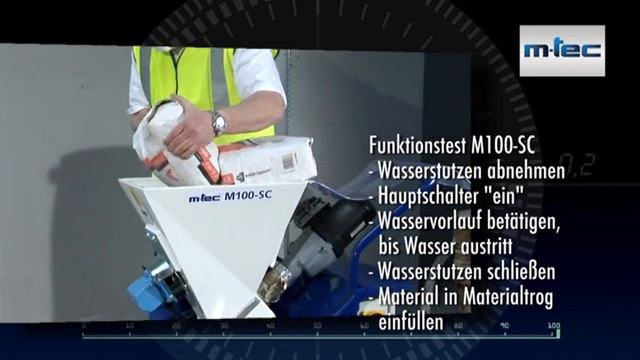 Смесительный насос m-tec M100 - обучение работе