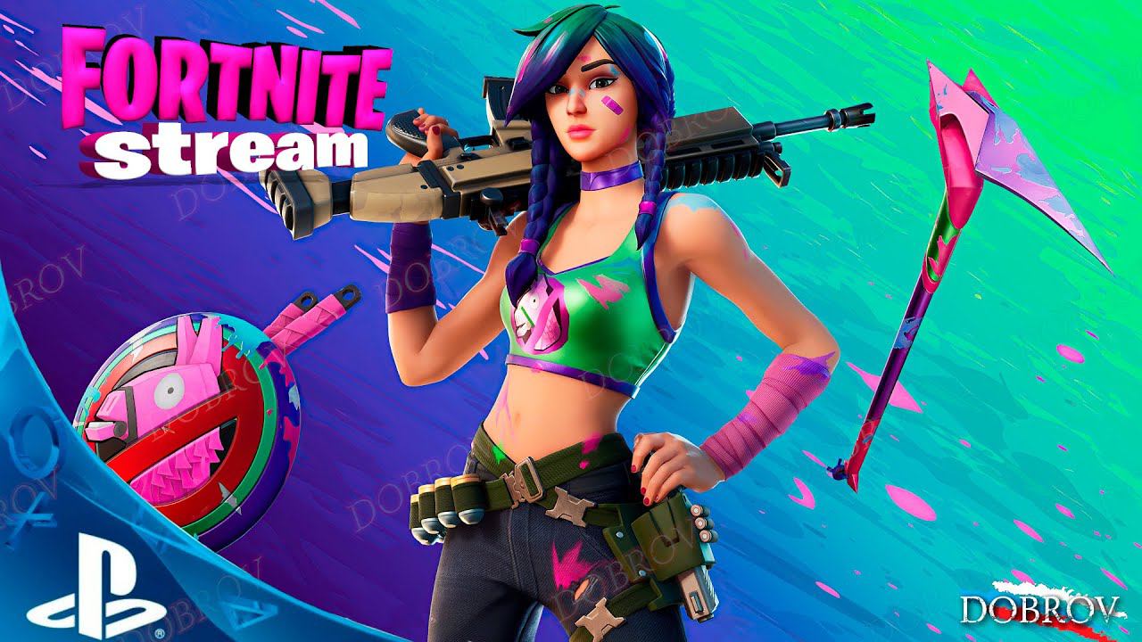 Fortnite PlayStation5 gameplay 4k 60fps Катаем Duo и набираем народ на кастомки.