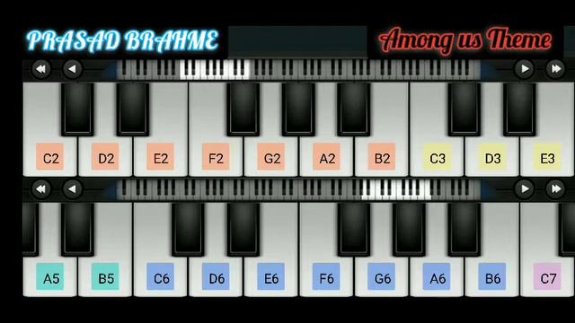 AMONG US THEME PIANO COVER 🎹🎶 смотреть онлайн