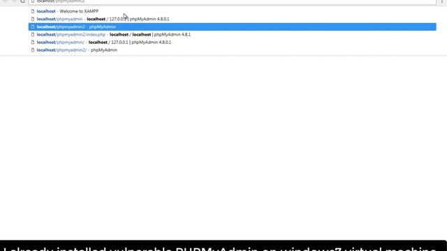 CVE-2018-12613 - phpMyAdmin - Remote Code Execution (Metasploit) Kali linux
