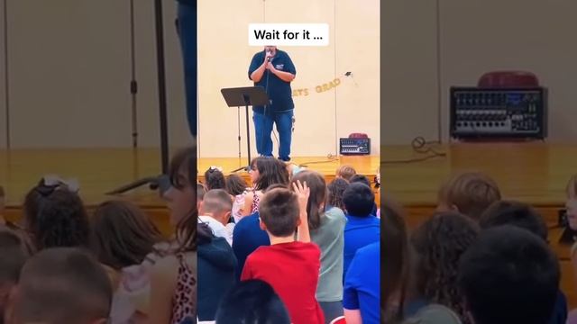 This school janitor decided to perform for the kids ?? #shorts   Wait til you hear it!