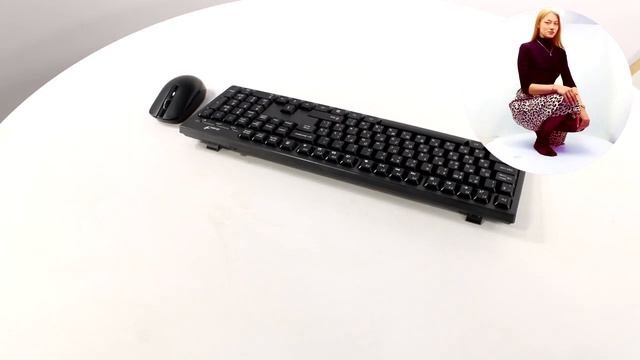 НИКС Компьютерный Супермаркет: видео про Комплект клавиатура и мышь Genius KM-8101 Беспроводная #1