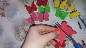 #Заколка бабочка из фоамирана за пару минут//МК//Бабочка из фоамирана//