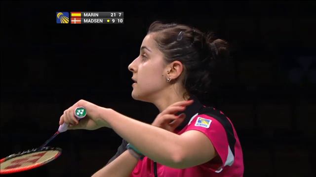 Final - WS - Carolina Marin vs Anna Thea Madsen - 2014 INTERSPORT European C'ships