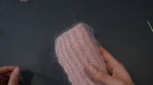 Утолщённый наборный край для Английской Резинки из мохера, ангоры, пуха норки II Зимняя шапка