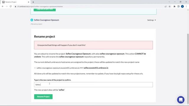 Did you know you can rename your Umbraco Cloud project? смотреть онлайн