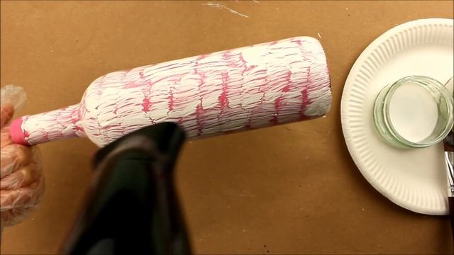 Decoupage bottles - Painted bottle - Decoupage tutorial - painted glass - Decoupage for beginners смотреть онлайн